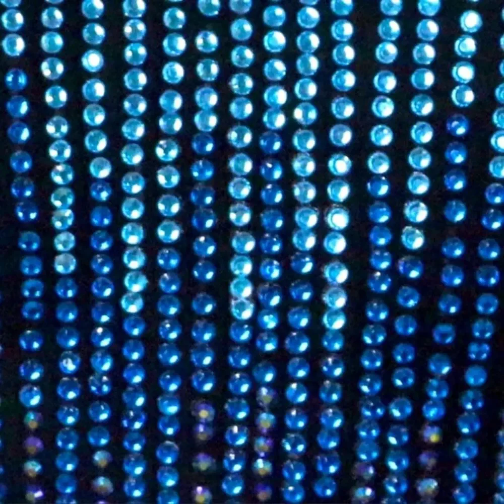 Tony Bowls Le Gala Beaded Blue/Black Sequins Iridescent Stones Formal Gown NWT - Picture 9 of 10